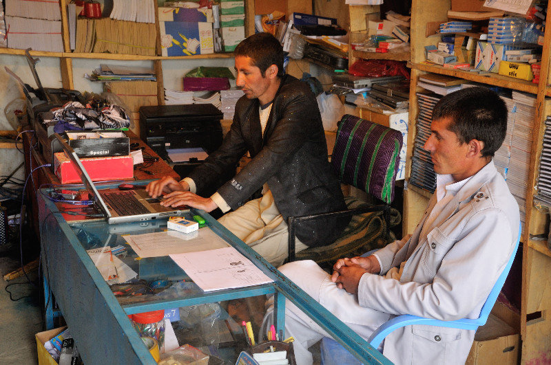 Inside the photography store - Ishkashim, Afghanistan