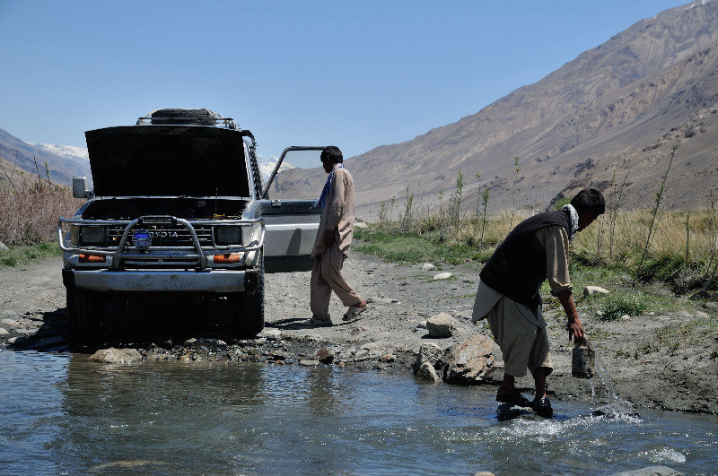 Cooling the car - Wakhan Corridor, Afghanistan