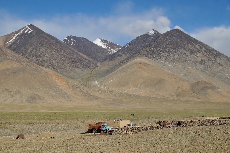 Approaching our farm-stay - near Rang-kul, Tajikistan