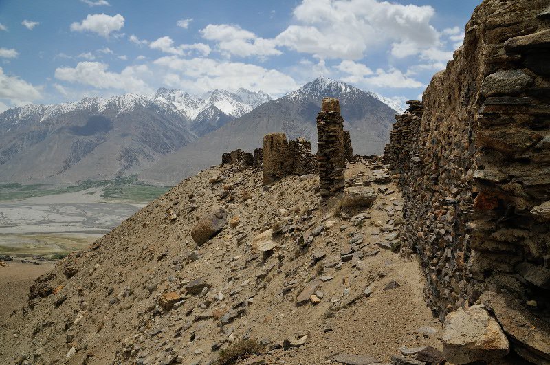 View east from Yamchun Fort - Tajikistan