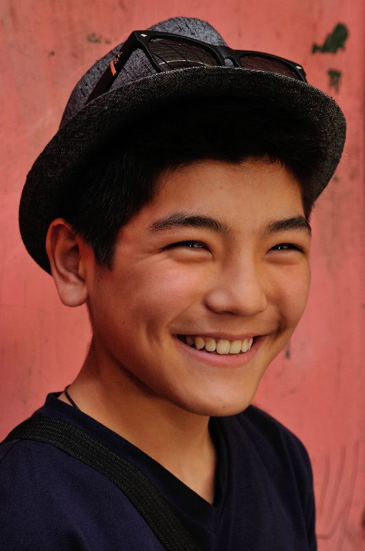 Friendly boy at Dordoy Bazaar - Bishkek, Kyrgyzstan