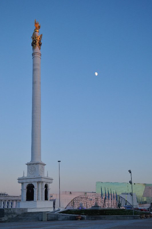 Monuments at dusk - Astana, Kazakhstan