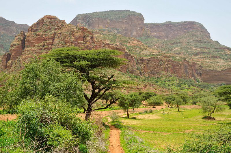 Start of the trek to Abuna Gebre Mikael - Tigray Region, Ethiopia