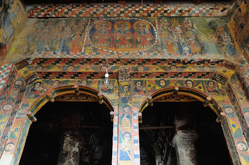 Entrance arches within Abraha Atsbeha church - Tigray Region, Ethiopia