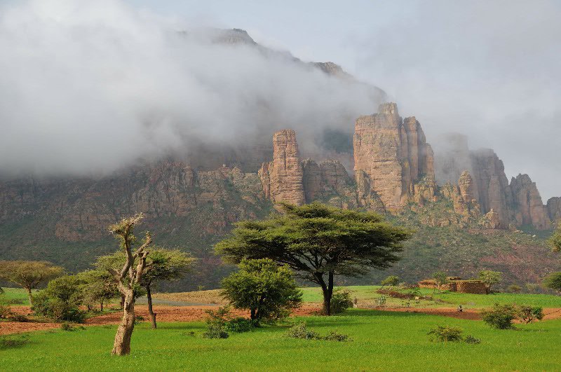 Morning clouds - near Mergab, Tigray Region, Ethiopia