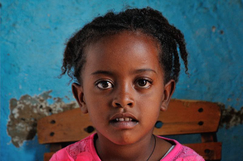 Extremely cute Ethiopian girl - Axum, Ethiopia