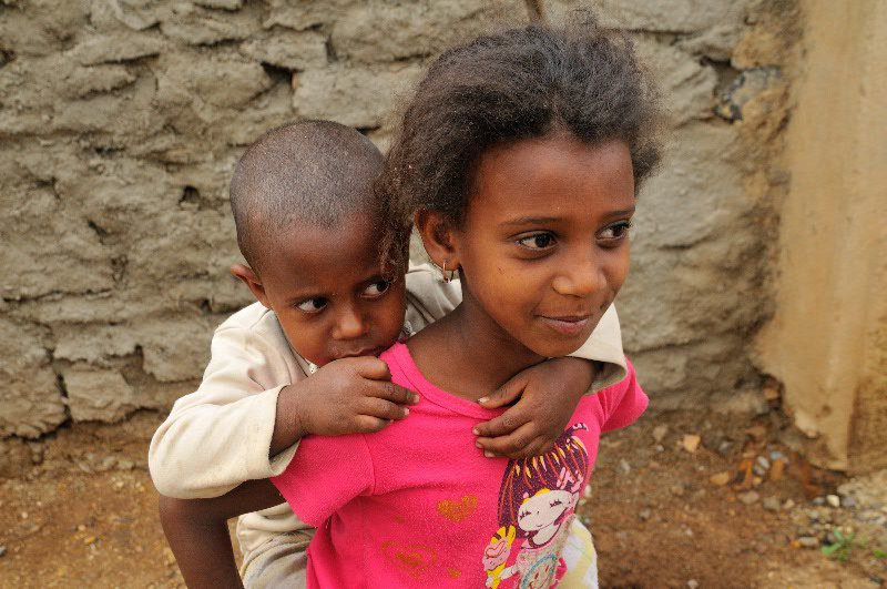 Distracted children - Axum, Ethiopia