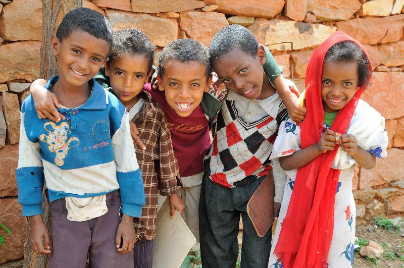 Friendly children - Axum, Ethiopia