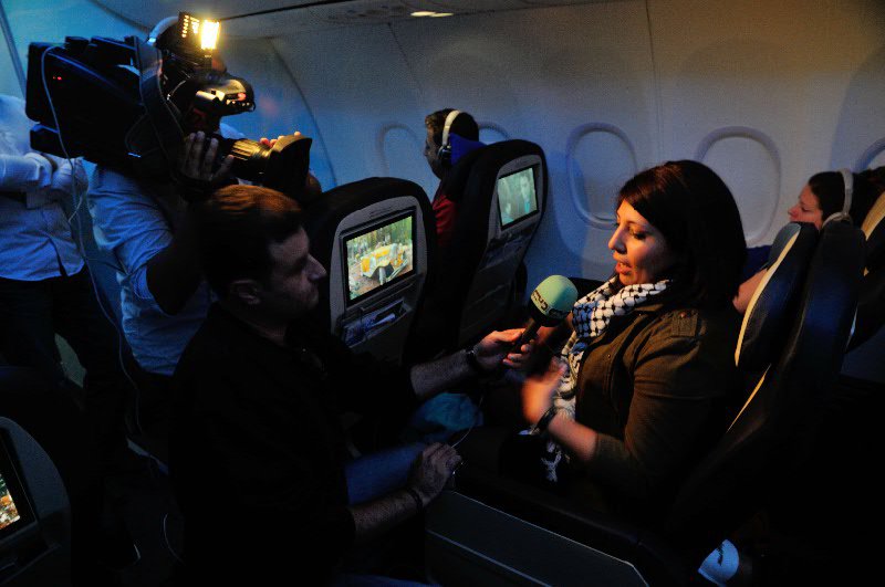Bana interviewed on flight from Odessa