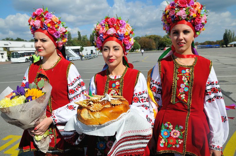 Gifts for a traditional Ukrainian welcome - Odessa, Ukraine
