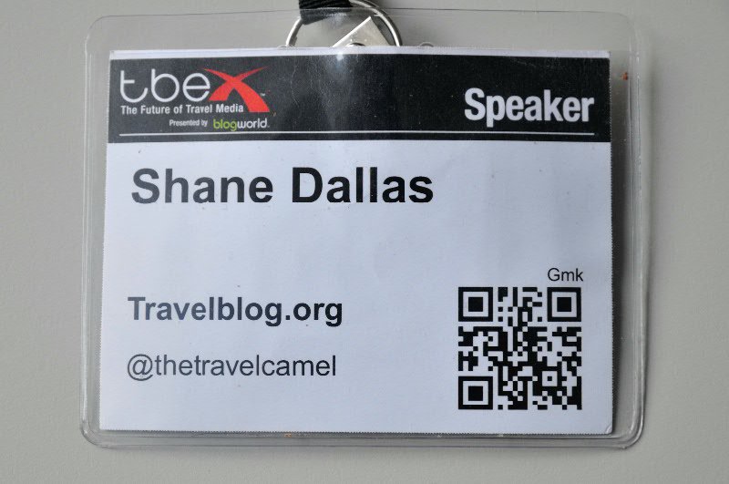 My speaker ID at TBEX - Dublin, Ireland