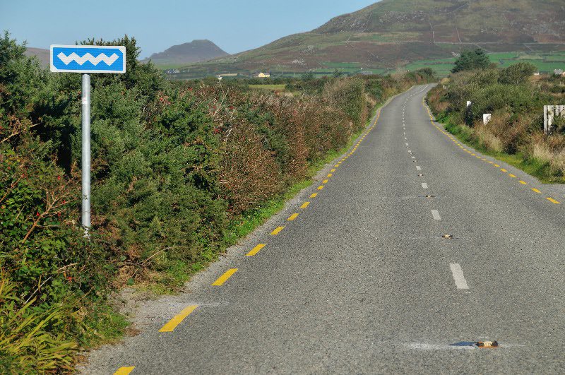 Signage signifies the Wild Atlantic Way - Dingle Peninsula, County Kerry, Ireland