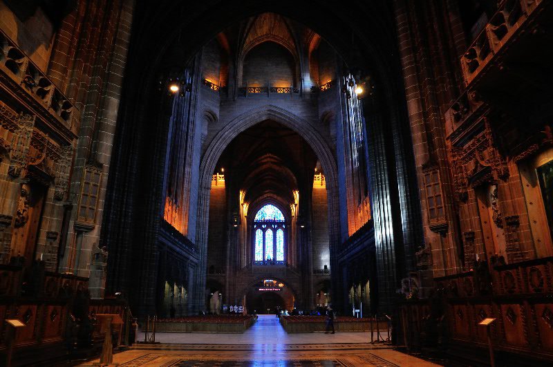 Interior of Liverpool Cathedral - Liverpool, UK