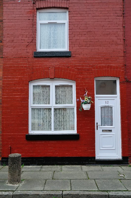 George Harrison's childhood home in Arnold Grove - Liverpool. UK