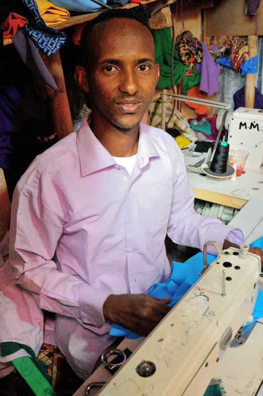Tailor within the Hargeisa market - Somaliland