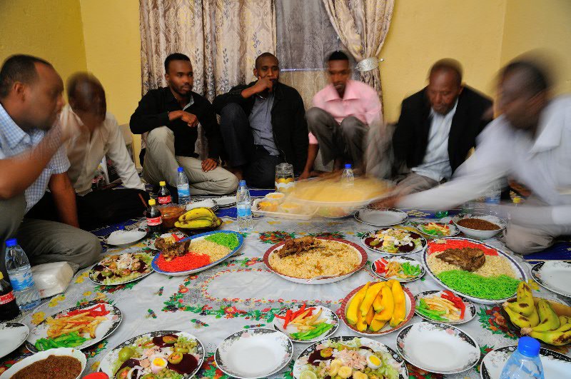 Feasting at Muhyadiin's home - Gabiley, Somaliland