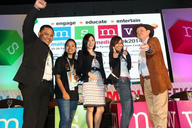 The presenters for "Flogging the Blog" at Malaysia Social Media Week - Petaling Jaya, Malaysia