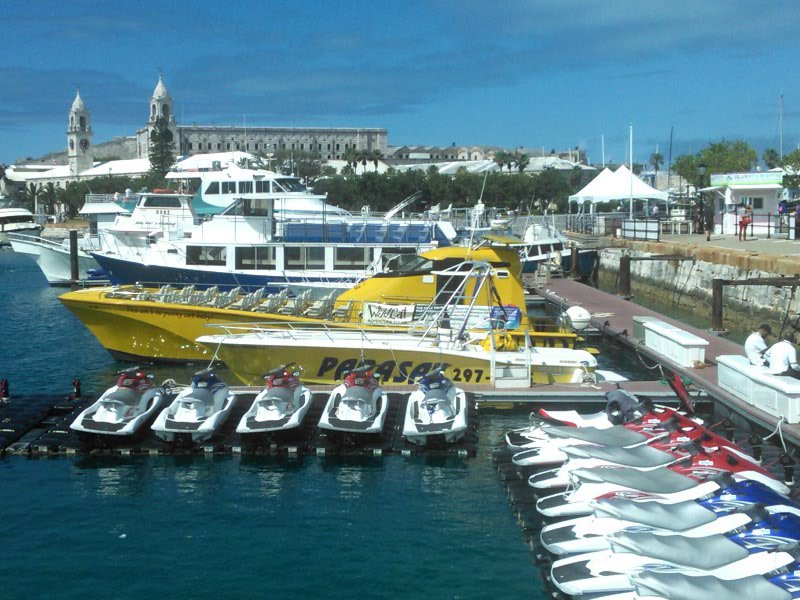 The harbour in Bermuda