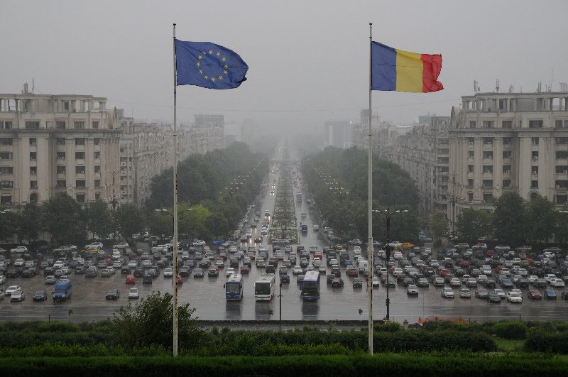 Rainy day in Bucharest - Romania