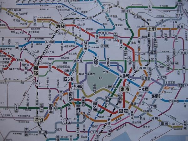 The Tokyo Subway system - not as complex as it looks...