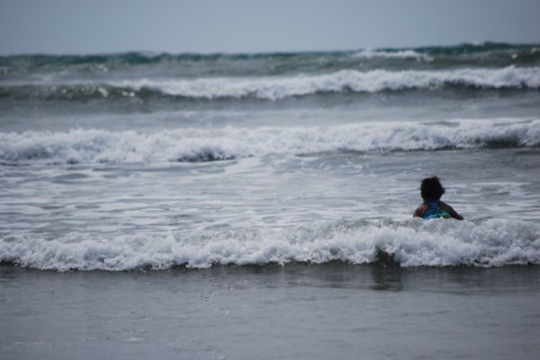 Bre body boarding!