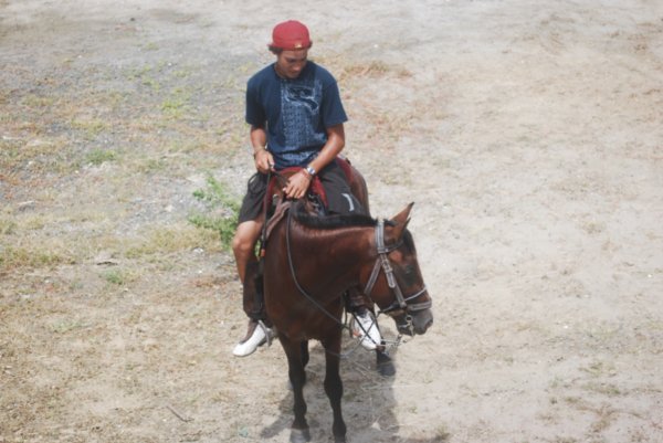 DJ went horseback ridin' again for 7 hours!