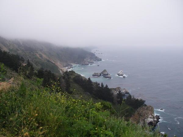mist over Hwy 1