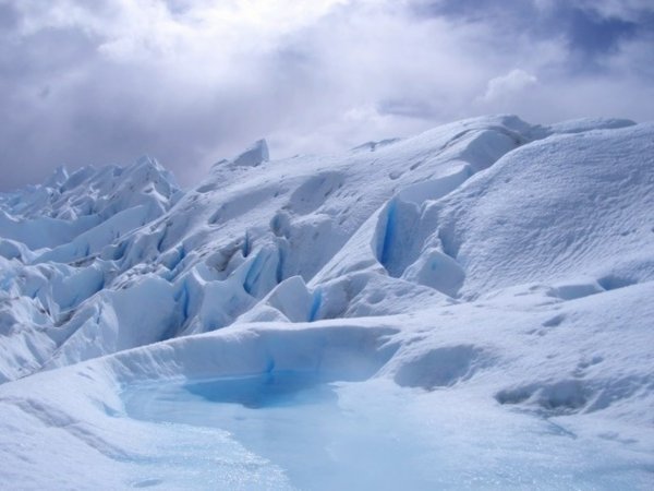 ice world on the Moreno glacier Argentina