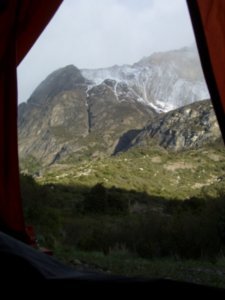 first view of the day, camping & hiking is the best way to see the Andies