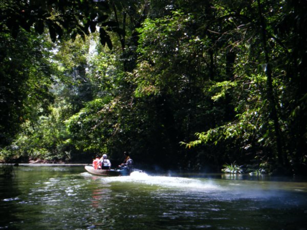 2 ways of getting around Borneo plane or boats