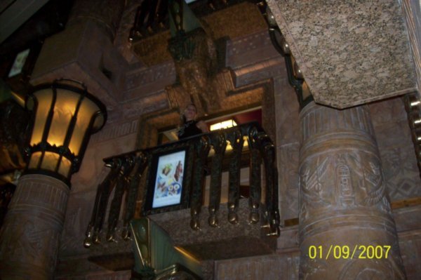 opera singer stairwell of Harrods