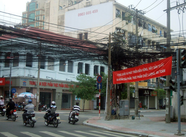 Power cables Saigon style..