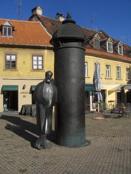 Statue Of Croatian Writer August Senoa, Zagreb