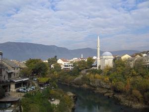 Beautiful Mostar, As Seen From The Stari Most (Old Bridge)
