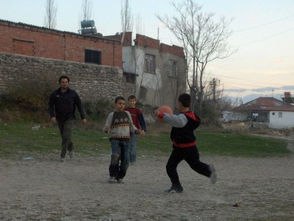 Soccer Action in Pamukkale