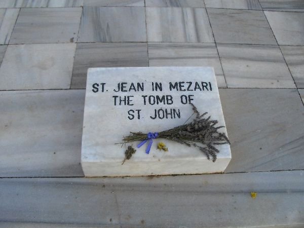 Marker at the Tomb of St. John