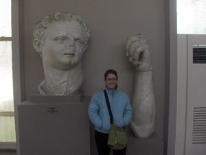 Amy Makes a Friend at the Ephesus Museum