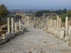 Curetes Way and The Library of Celsus at Ephesus