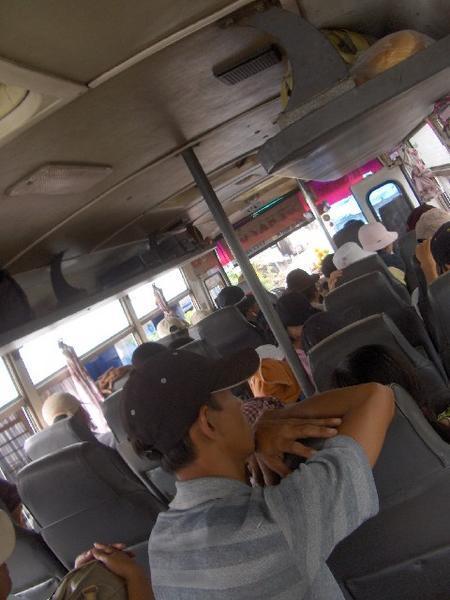 View Inside the Bus Ride to Ha Tien