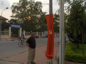Roger with Communist Decorations