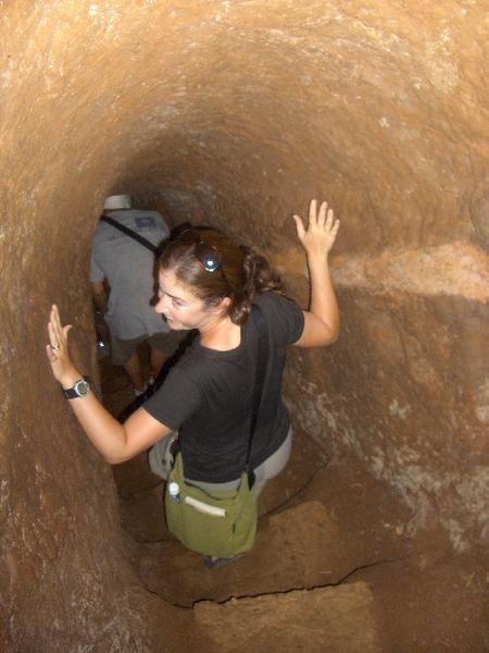 Amy at Vinh Moc Tunnels