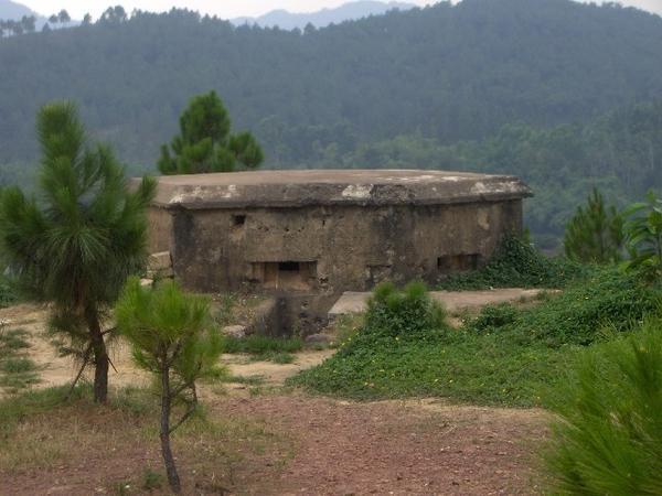 Bunkers built by the French at Vong Canh HIll