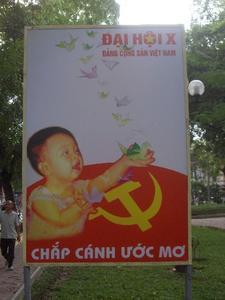 Communist signs around Hanoi