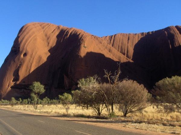 Uluru From The Road Near The Visitor Center