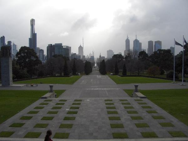 Downtown Melbourne From The Shrine Of Remembrance