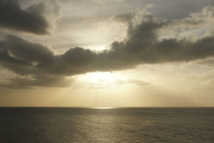 Sunset Leaving Dominica