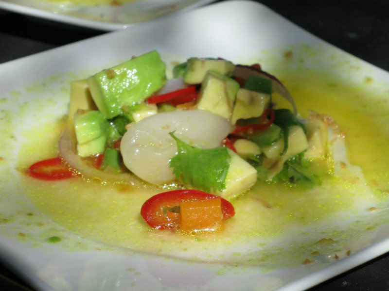 ceviche type dish on our food tour