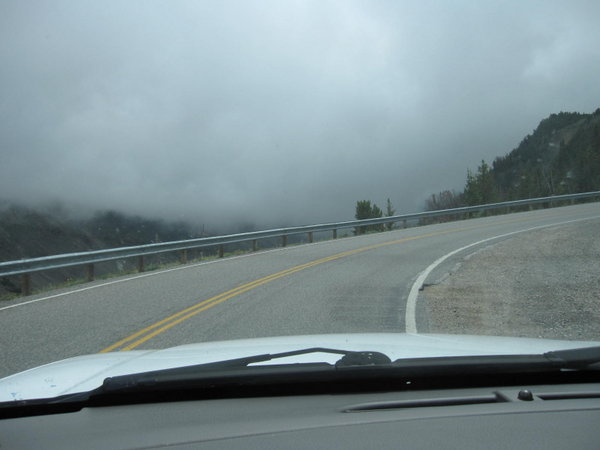 Driving into the clouds