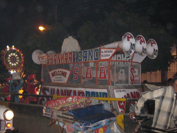 Music Float in Wedding Procession 