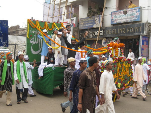 Decorated Float in Parade